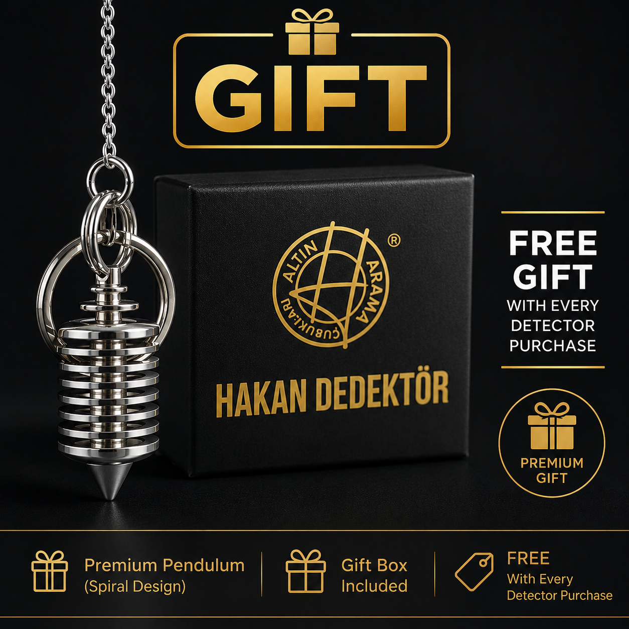 Hakan Detector Original Patented Model 15™ – Professional 5-Mode Passive Field Scanning System